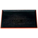 【まとめ買い10個セット品】 富士長手木目盆 黒渕朱 尺1寸 ABS樹脂【ECJ】