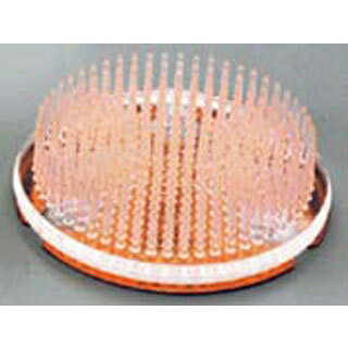 【まとめ買い10個セット品】 プラスチック剣山(カラー銅板付)黄【ECJ】