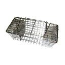 【まとめ買い10個セット品】 EBM 18-8 テーパー付 箸 消毒カゴ 小(200×102)【ECJ】