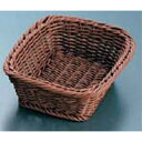 【まとめ買い10個セット品】 ザリーン社 PP製 スクウェアバスケット ブラウン 200061【ECJ】