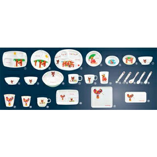 【まとめ買い10個セット品】 メラミン子供食器 くまのがっこう 正角トレー M-32J【ECJ】