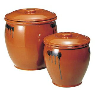 【まとめ買い10個セット品】 蓋付 半胴瓶 5号 9.0L 紅星窯【ECJ】