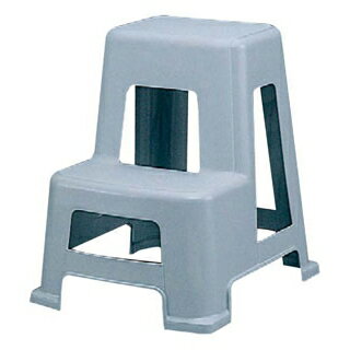 【まとめ買い10個セット品】 2段踏み台 ライトグレー NF-560【ECJ】