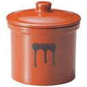 【まとめ買い10個セット品】 蓋付切立瓶 2号 3.6L 紅星窯【ECJ】