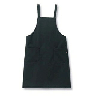Gingham Aprons - 【まとめ買い10個セット品】 きれいなエプロン(光触媒加工)FR-9000 ブラック【ECJ】