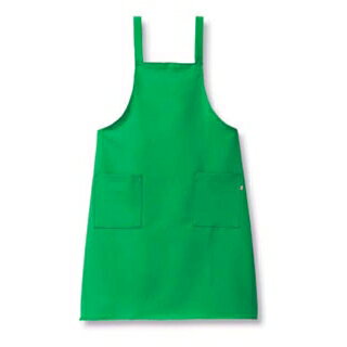 Gingham Aprons - 【まとめ買い10個セット品】 きれいなエプロン(光触媒加工)FR-9000 エメラルド【ECJ】