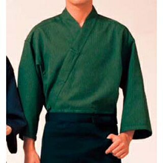 【まとめ買い10個セット品】 作務衣(男女兼用)KJ0020-4 緑 3L【ECJ】