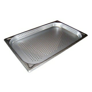 【まとめ買い10個セット品】 プロシェフ 18-8 穴明GNパン補強重なり防止付 1/1 40mm【ECJ】