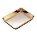 【まとめ買い10個セット品】 18-8 浅型角バット(金メッキ付)18枚取【ECJ】