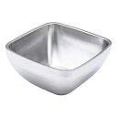 【まとめ買い10個セット品】 ステンレス 2重サラダボール 角 47674 3L【ECJ】