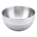 【まとめ買い10個セット品】 ステンレス 2重サラダボール 丸 46665 0.7L【ECJ】