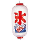 【まとめ買い10個セット品】 ビニール提灯 219 氷 9号長(白地赤文字)【ECJ】