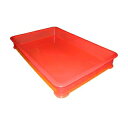 EBM PP半透明カラー番重 B型 大 レッド(サンコー製)【ばんじゅう 番重 フードコンテナー ばんじゅう サイズ コンテナボックス 大型 業務用コンテナ バ...