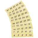 連番シール トーメー 黒文字 22400(51〜100)【ECJ】