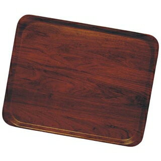 【まとめ買い10個セット品】 ユーロラミネートトレー 長角 CA3952E73 マホガニー【ECJ】