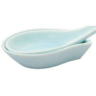 【まとめ買い10個セット品】 アルセラム強化食器 青白磁レンゲ台 EC10-30【ECJ】