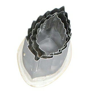 【まとめ買い10個セット品】 18-8 渕付抜型 木の葉 3pcs【ECJ】