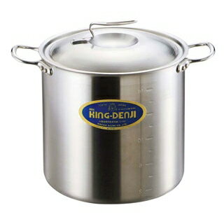 ニューキングデンジ 寸胴鍋(目盛付)24cm【寸胴鍋料理 業務用パスタ鍋 業務用鍋通販】【ECJ】