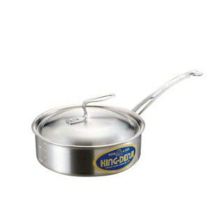 ニューキングデンジ 浅型片手鍋(目盛付)21cm【人気の鍋 使いやすい鍋ランキング 煮物鍋 ブランド キッ..