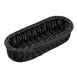 商品の仕様●外寸(mm)：110×260×H55 ●材質：ポリプロピレン ●洗浄機：○●耐熱・耐冷温度：120℃■● 洗えるバスケット！籐のような手編みのぬくもり、柔らかいのに丈夫なしっかり形状。生鮮、鮮魚、青果、精肉、ベーカリー等さまざま...