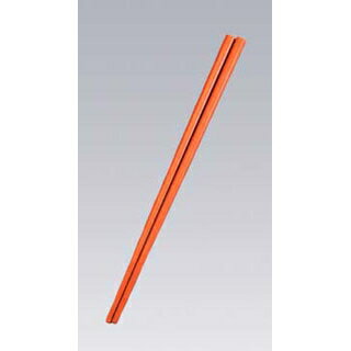 【まとめ買い10個セット品】SPSカラー樹脂箸22.6cm 四角(100膳入)すべり止め付 明茶【ECJ】