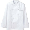 【まとめ買い10個セット品】 コックコート(男女兼用)6-971 白/グレー 3L【ECJ】