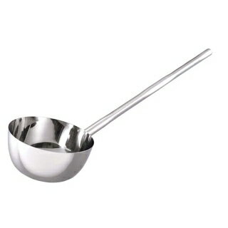 18-8 長柄付ひしゃく楕円グリップ 21cm(2.82L)柄長25cm【ECJ】