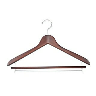 木製 ロッキー15 ハンガー ブラウン Wバー付【ECJ】
