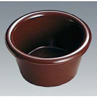 【まとめ買い10個セット品】 ジェスナーラメキン プレーン(メラミン)0394 ブラウン 4oz【ECJ】