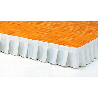 【まとめ買い10個セット品】 ステージ用スカート ホワイト NSC-6A 画鋲止 1m単位【ECJ】