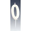 【まとめ買い10個セット品】 ナンバーキャンドル パステル(10入)0番 B7501-07-00WH【ECJ】