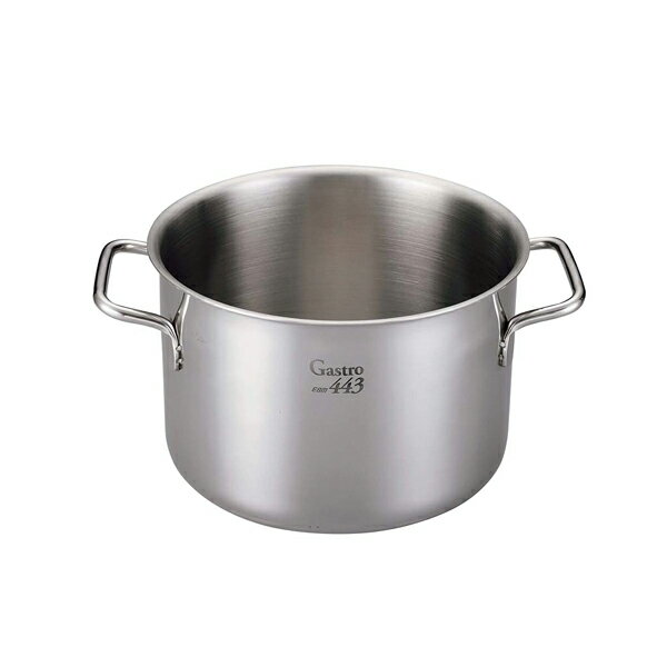 EBM Gastro 443 半寸胴鍋(蓋無)40cm【業務用半寸胴鍋 料理 業務用パスタ鍋 業務用鍋通販】【ECJ】