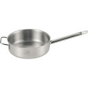 【まとめ買い10個セット品】 EBM Gastro 443 浅型片手鍋(蓋無)30cm 向い手付【ECJ】