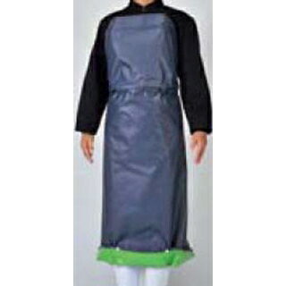 抗菌フィット前掛ガードロン S 紺/緑【ECJ】