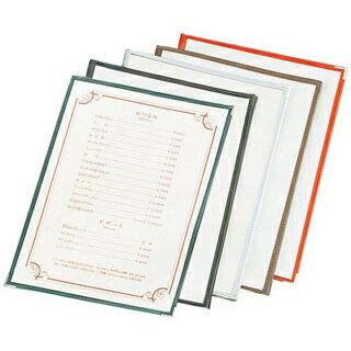 【まとめ買い10個セット品】 えいむ クリアテーピング メニューブック TA-48 シルバー【ECJ】