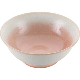 【まとめ買い10個セット品】 磁器 中華食器 釉彩ピンク 高台丼 6.8寸【ECJ】