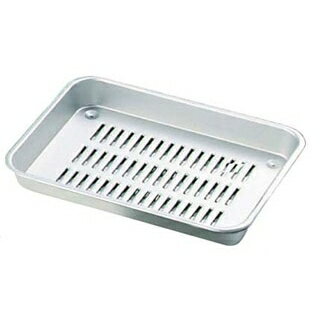 【まとめ買い10個セット品】 アルマイト 標準 水切バット 4号 276×211×36【ECJ】