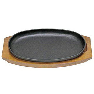 【まとめ買い10個セット品】 SN 鉄 ステーキ皿 小判型D 20cm【ECJ】