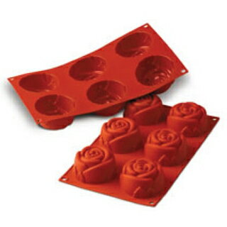 シリコマート シリコンフレックス ローズ(6ヶ取)SF077【ECJ】