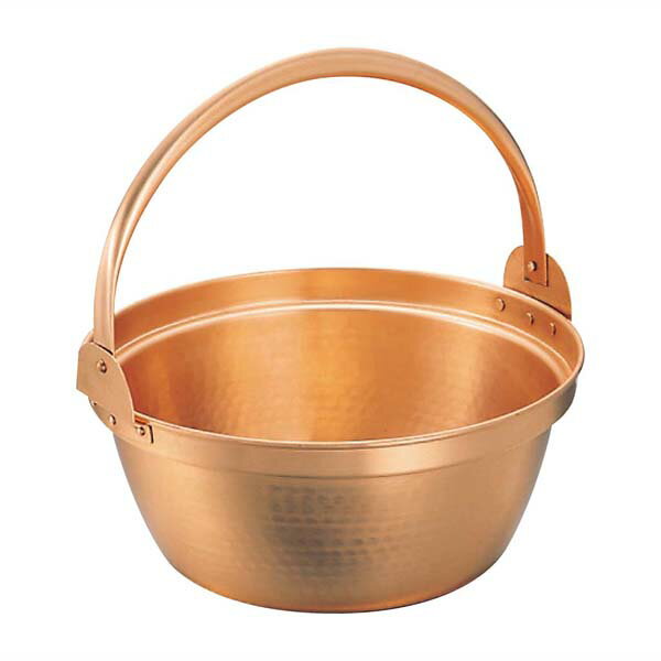 銅 山菜鍋(内側スズ引き無し)33cm【ECJ】
