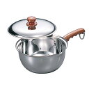 【まとめ買い10個セット品】MA 18-8 蓋付 ミルクパン 13cm【ECJ】