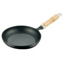 【まとめ買い10個セット品】南部鉄 木柄 オムレツパン 24cm 24006【 卵焼き用フライパン オムレツフライパン オムライスフライパン オムレツ用フライパ...