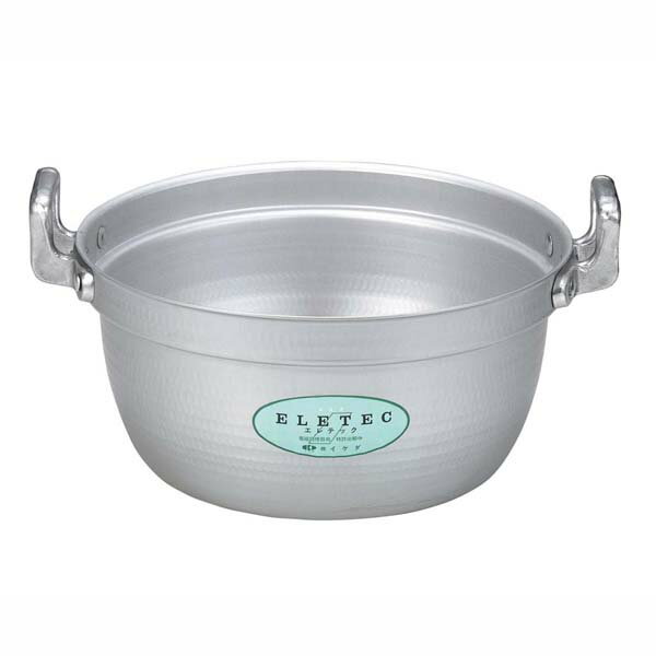 IH爐/瓦斯爐兩用 - エコクリーン アルミ エレテック 料理鍋 33cm【円付鍋 IH IH対応】【ECJ】