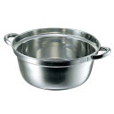 【まとめ買い10個セット品】クローバー 18-8 料理鍋 24cm【ECJ】