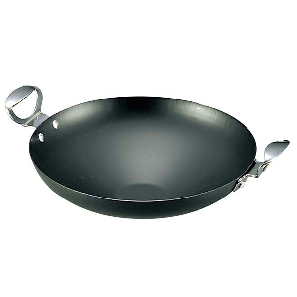 【まとめ買い10個セット品】K 鉄 中華両手鍋 27cm【ECJ】