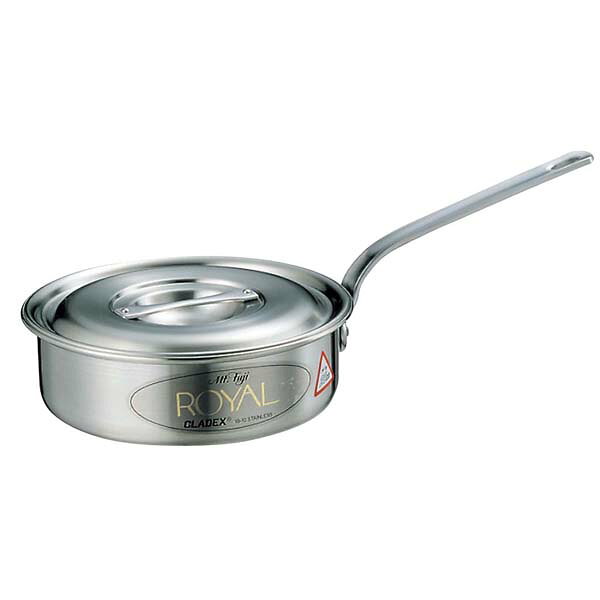 商品の仕様●外寸(mm)：φ285 底径：215 ●内寸(mm)：φ270 深さ：90●重量:2.5kg●容量:5L●板厚/厚み：1.5●材質：18-10ステンレス(304L) 特殊カーボンスチールチタン&ニオブ入 ●電磁調理器：200V■● 200V電磁調理器は非常にパワーがある為、鍋の変形防止・安全面からボリュームは中以下で、鍋の状態、内部の温度には細心の注意をお願いします。※商品画像はイメージです。複数掲載写真も、商品は単品販売です。予めご了承下さい。※商品の外観写真は、製造時期により、実物とは細部が異なる場合がございます。予めご了承下さい。※色違い、寸法違いなども商品画像には含まれている事がございますが、全て別売です。ご購入の際は、必ず商品名及び商品の仕様内容をご確認下さい。※原則弊社では、お客様都合（※色違い、寸法違い、イメージ違い等）での返品交換はお断りしております。ご注文の際は、予めご了承下さい。