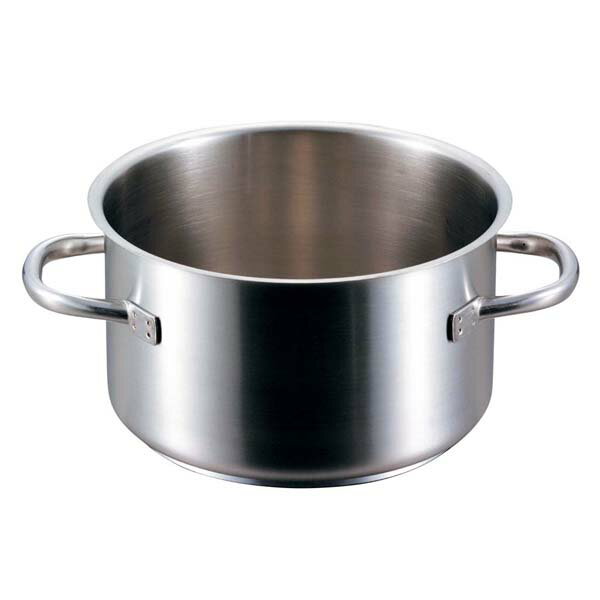Stock Pots - パデルノ 半寸胴鍋(蓋無)1007-40cm 電磁【半寸胴鍋 業務用半寸胴鍋】【半寸胴ラーメン】【スープ鍋】【業務用鍋】【半寸胴鍋】【ECJ】