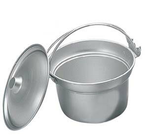 【まとめ買い10個セット品】アルマイト ジャム・バター入 227 3L φ215×H130【 番重 】【ECJ】