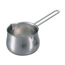 18-8 ミルクパン(目盛付)12cm 900cc ワイヤーハンドル【片手鍋】【ECJ】
