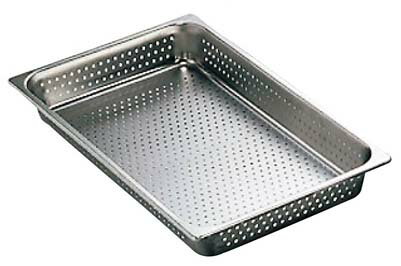 【まとめ買い10個セット品】18-8 穴明ホテルパン 1/1 25mm 2111P【ECJ】